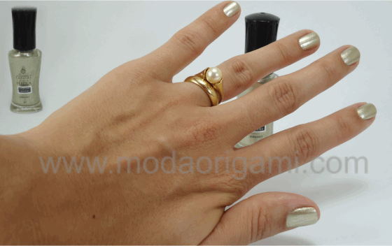 esmalte dourado