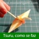 Tsuru origami, como se faz